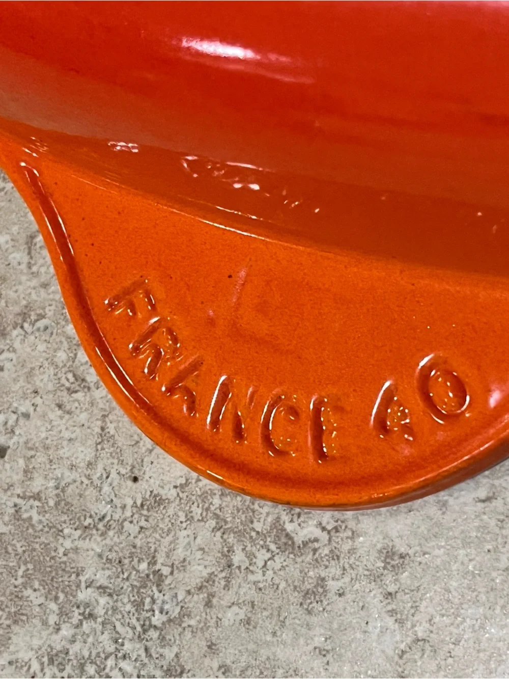 Le Creuset Oval Skillet 40 Flame Orange Enamel Cast Iron Pan Large 15.75” France